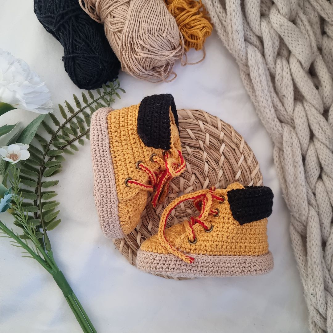 Baby Crochet Work Boots