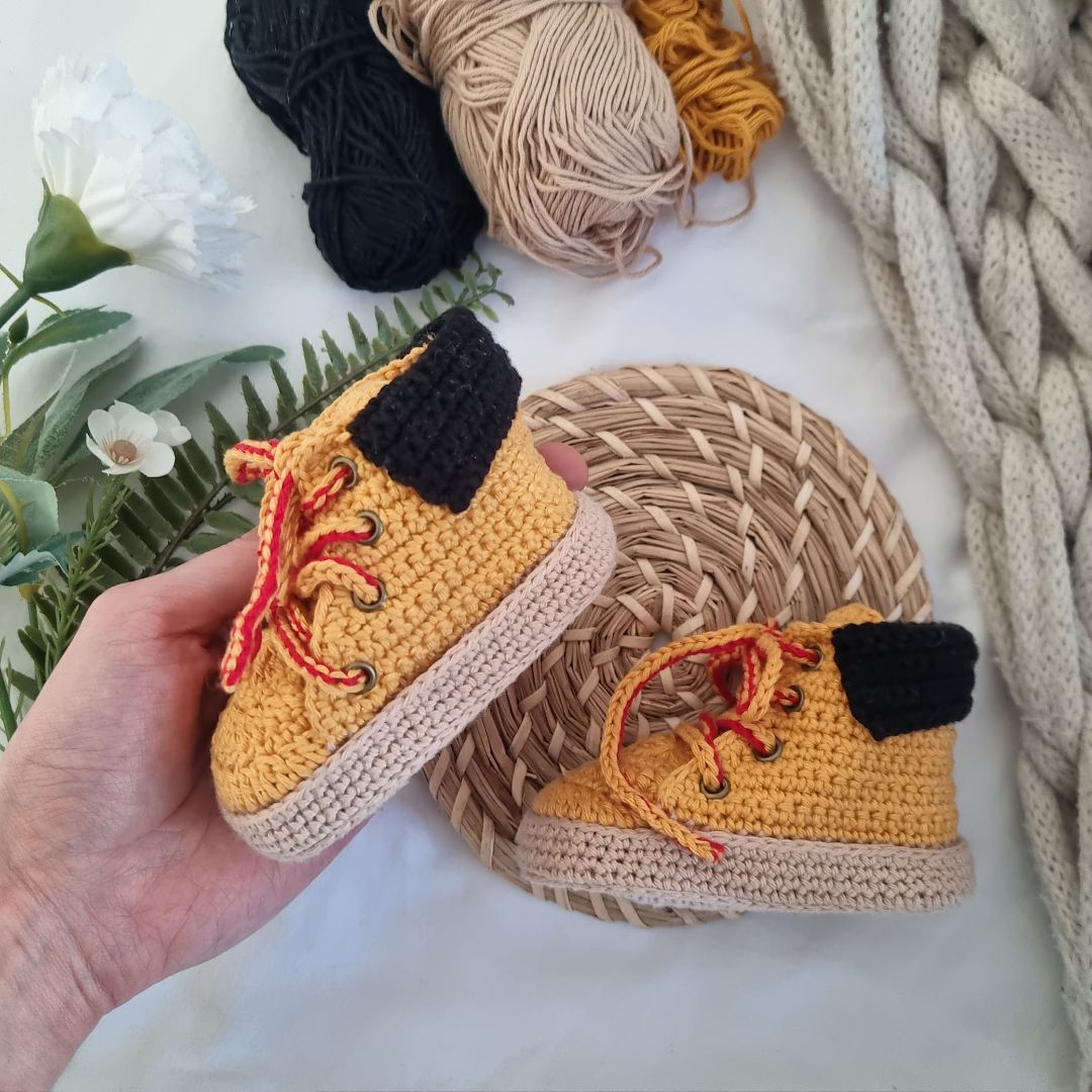 Baby Crochet Work Boots