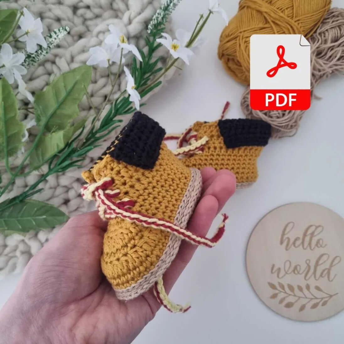 Crochet Work Boots PDF Download