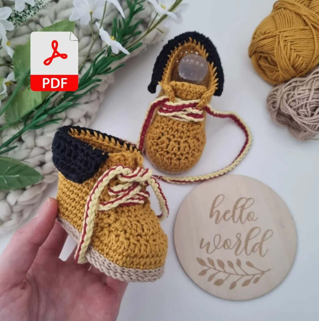 Crochet Work Boots PDF Download