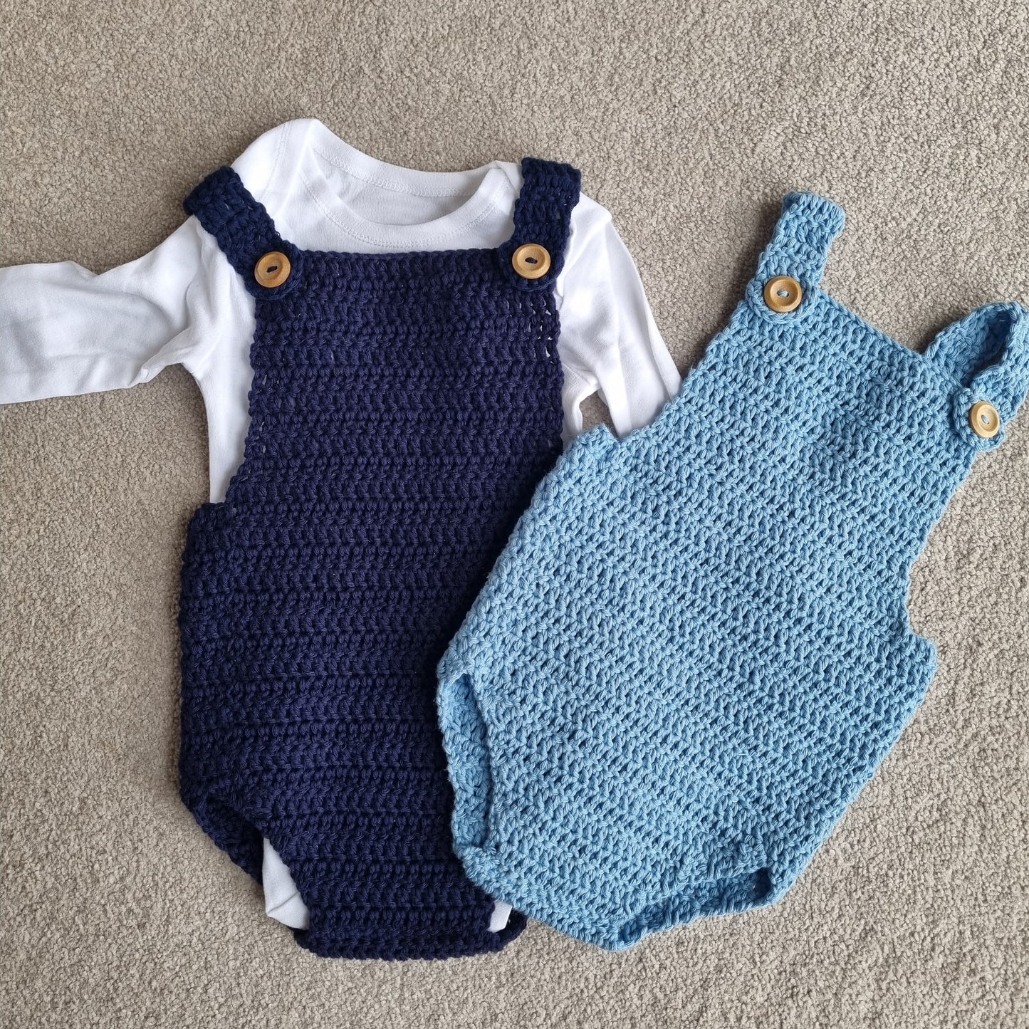 Organic cotton baby romper - 4 Colours