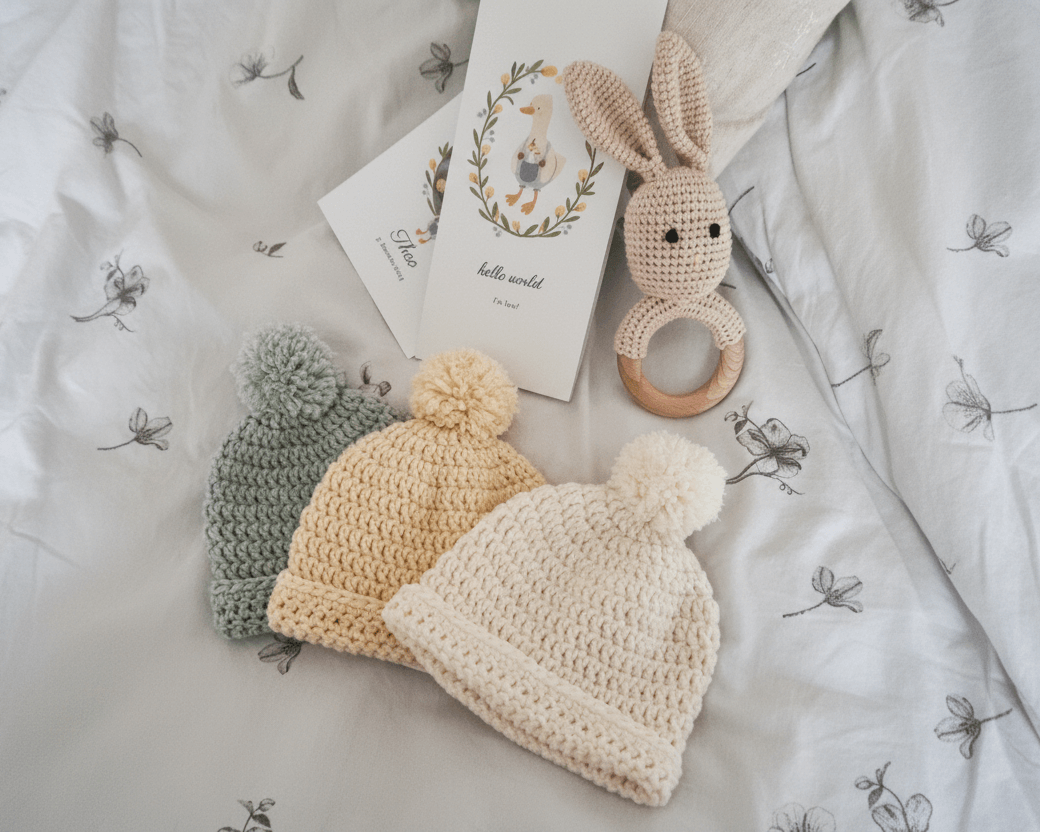 Merino Wool Baby Hats