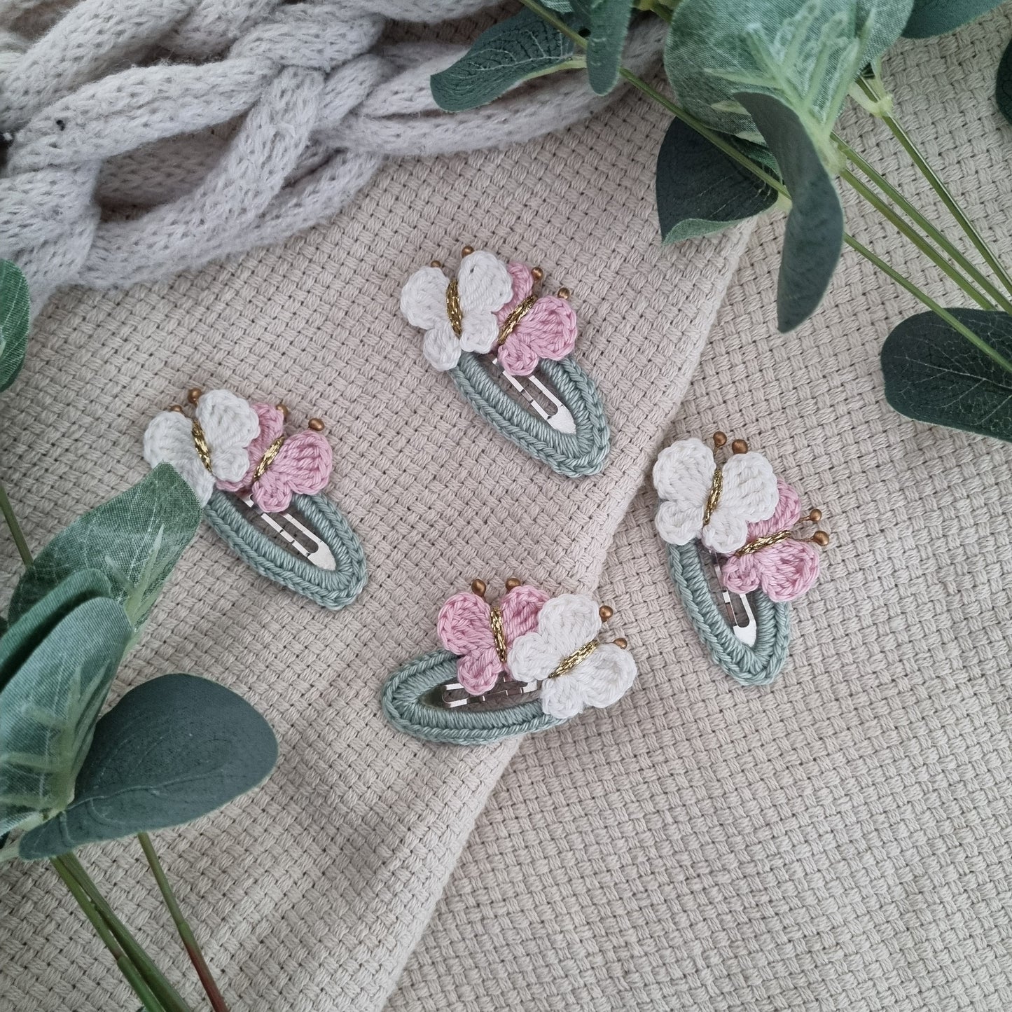 Handmade crochet hair clip - Butterfly 🦋