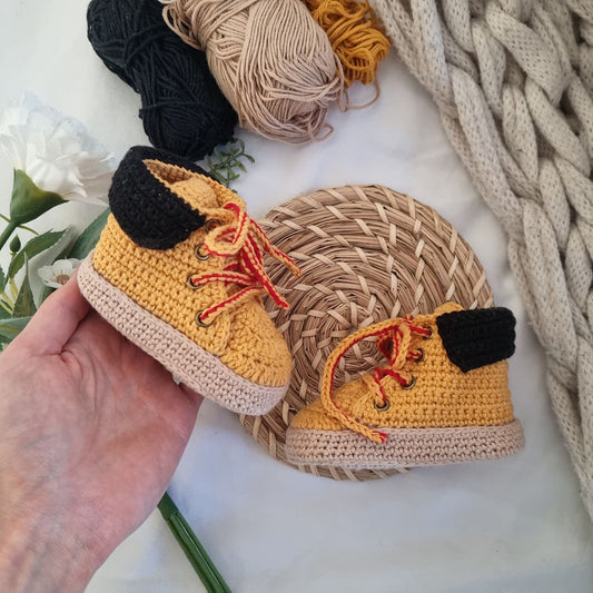 Baby Crochet Work Boots