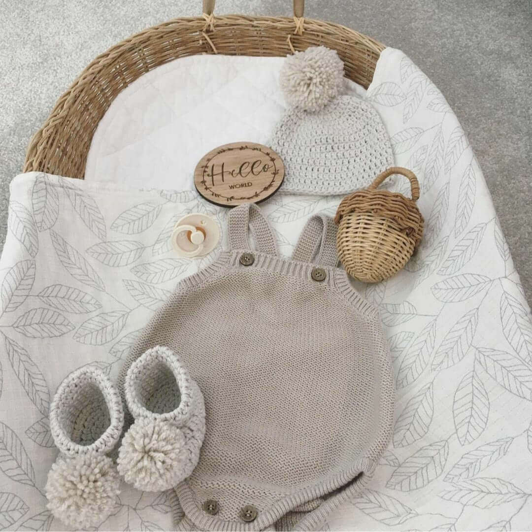 Newborn flat lay image 