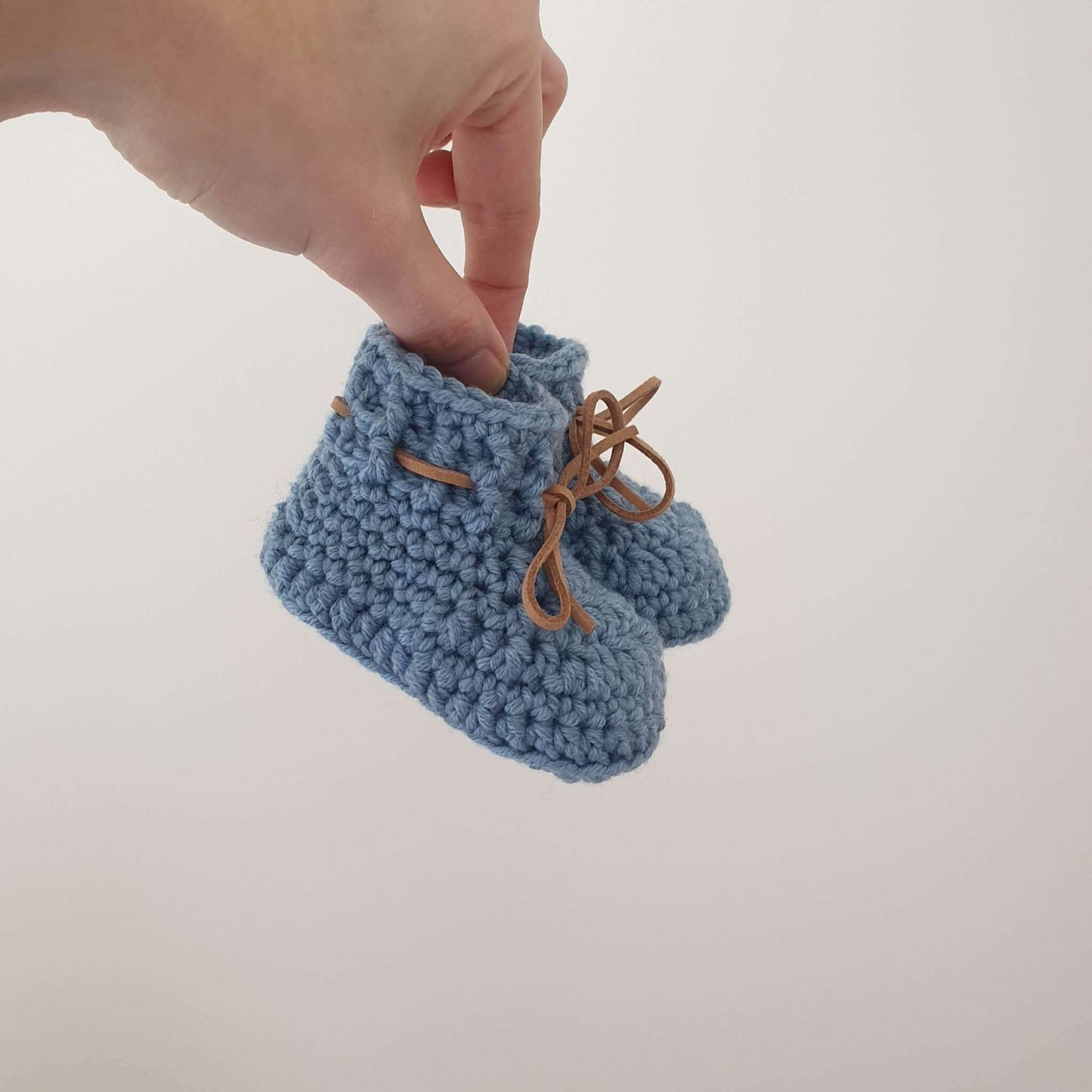 Merino wool baby booties