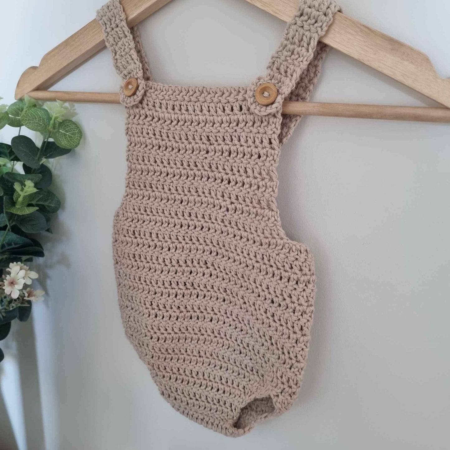 Organic cotton baby romper - 4 Colours