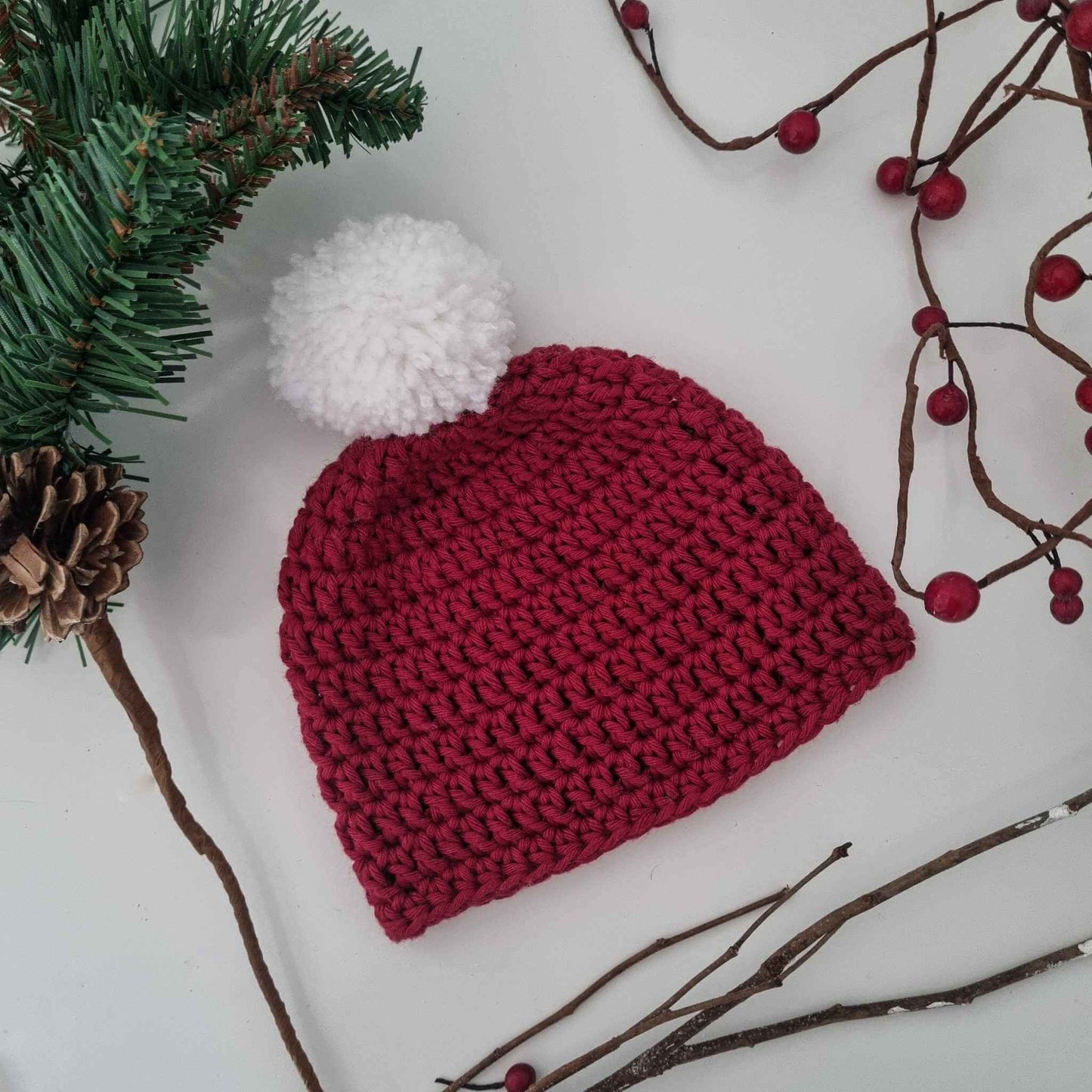 Baby Christmas Hat & Booties Set