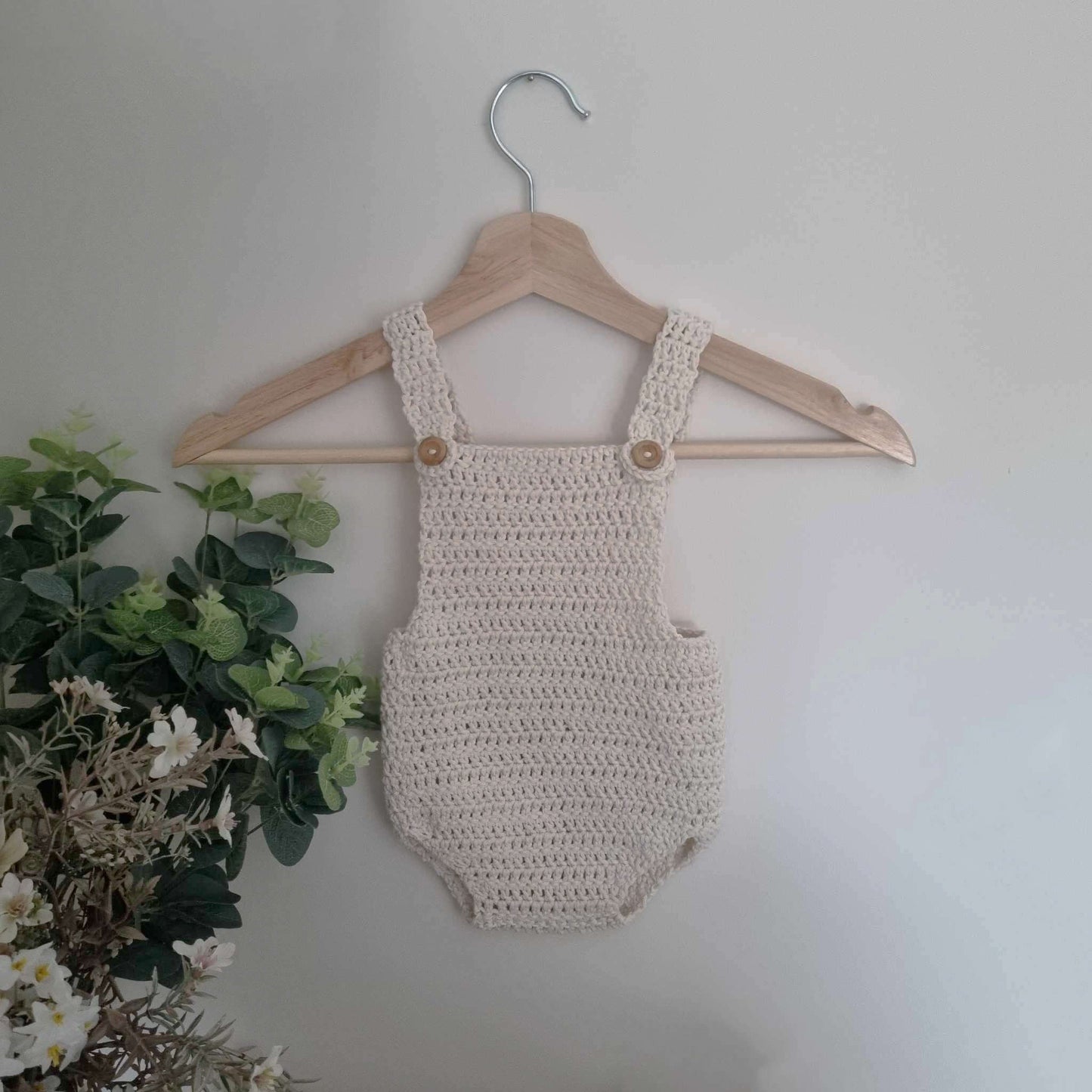 Organic cotton baby romper - 4 Colours