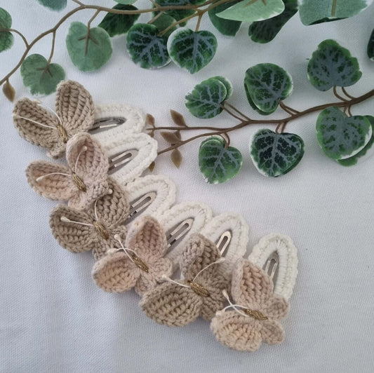 Handmade crochet hair clip - butterfly 🦋
