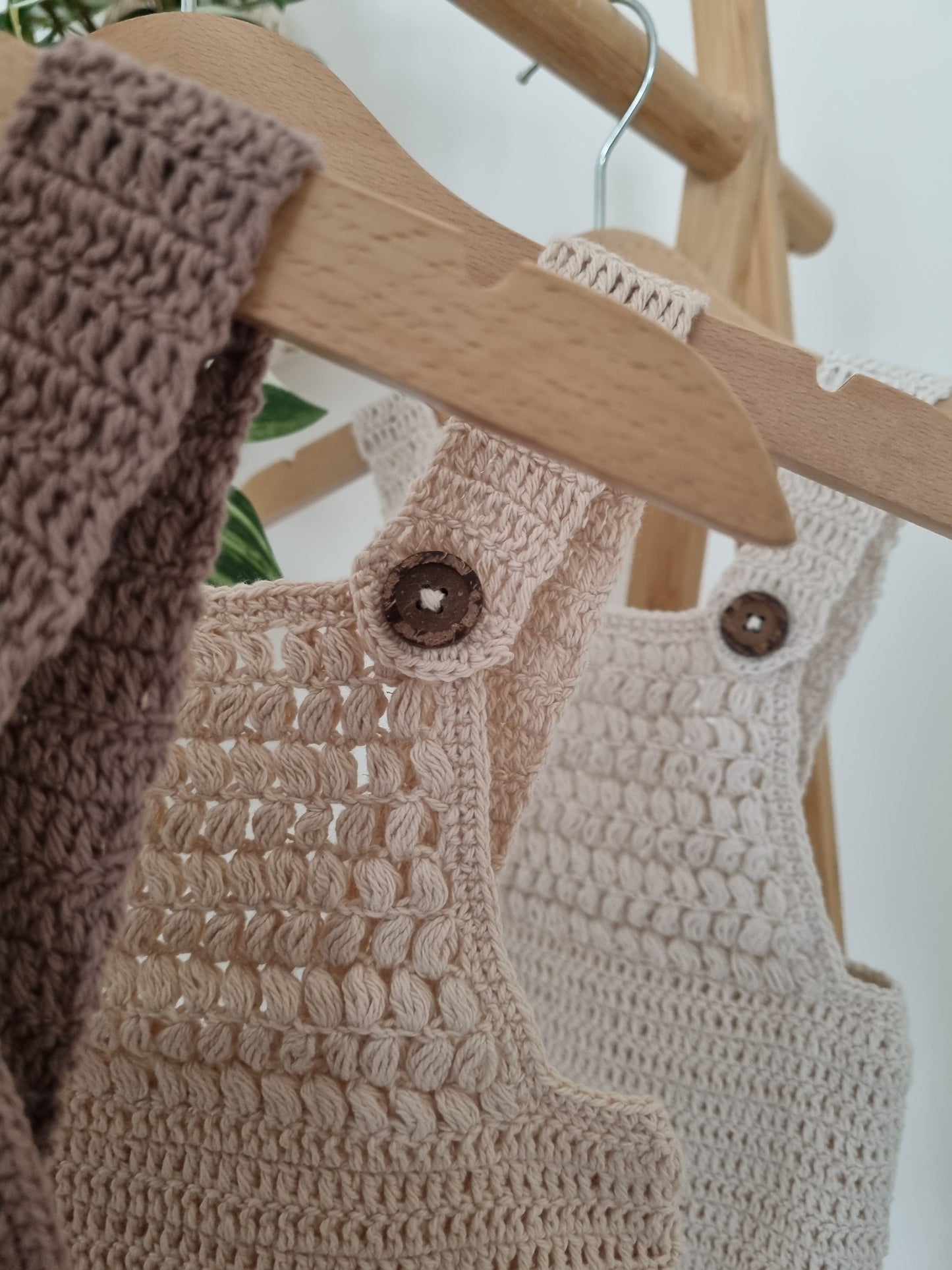 Hand-Crocheted Lightweight Cotton Baby Romper